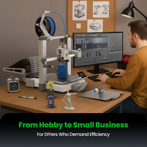 Swapper Hands-Free Batch Printing for Bambu Lab A1 & A1 Combo 3D Printer Auto Build Plate Changer System | 10 Plate Capacity Auto-Swapping PEI Sheet System Continuous Multi-Model Printing Upgrade Kit