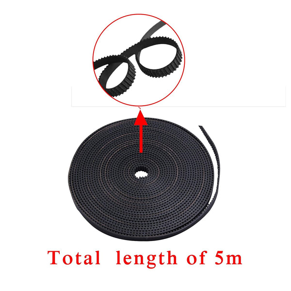 HICTOP 3D Printer Timing Belt 5 Meters GT2 2mm Pitch 6mm Wide for Creality Ender 3 3 Pro Ender 5 CR-10 10S Anet A8 CNC…