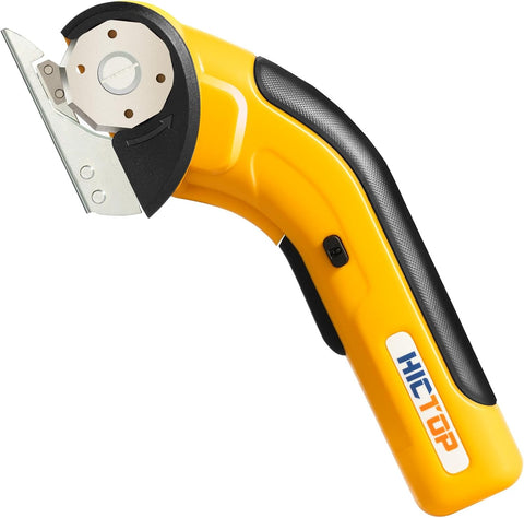 Electric Scissors Cordless Cardboard Cutter Heavy Duty with Safety Lock 4.2V Rechargeable Electric Scissors for Cardboard, Carpet, Leather, Plastic, Fabric, Crafting, etc.