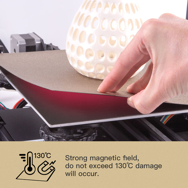 Cool plate Flexible Steel Platform with PEI Sheet Surface and Magnetic bottom sheet with Adhesive for 3D printers