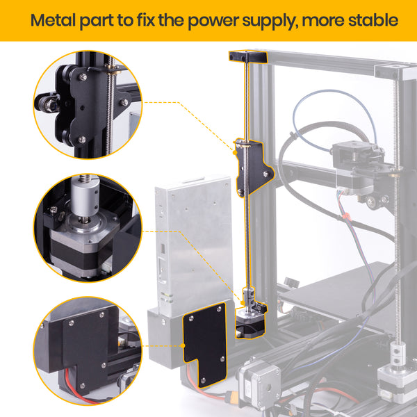Ender 3 Dual Z-axis Upgrade Kit with Lead Screw and Stepper Motor for Ender 3, Ender 3 pro, Ender 3 V2 3D Printer…