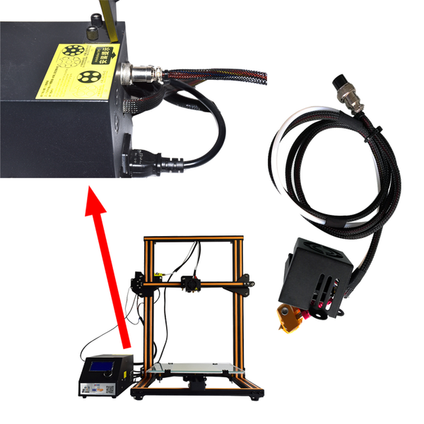 HICTOP CR-10 Hotend Full Assemble MK8 Extruder Fit for Creality CR-10 CR-10S CR-10 Mini 3D Printer